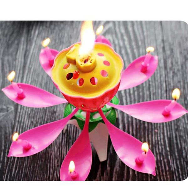 

lotus music candle lotus singing birthday party cake music flash candle flower music candle cake accessories ho wmtwbz pets2010