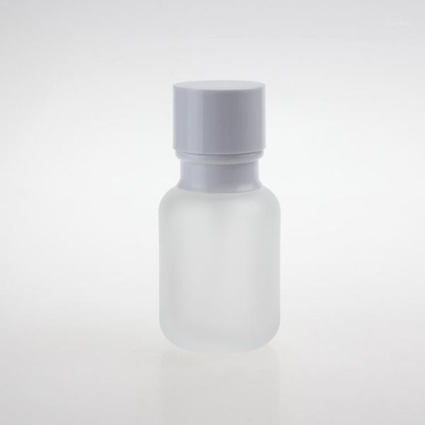 

clear frosted glass lotion bottle,50ml skin care packaging cosmetic1