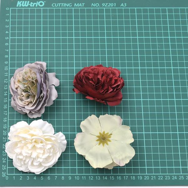 

10pcs 8cm peony artificial silk flower heads for wedding decoration diy wreath gift box scrapbooking craft fake bbyphe