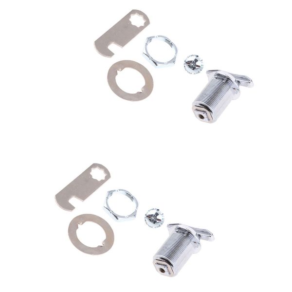 

1 pair of 25mm keyless thumb turn locks for car home cabinet desk drawer