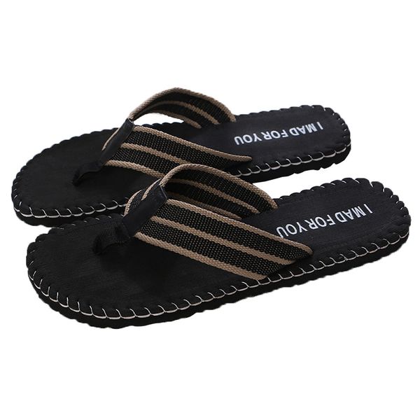 

sagace men's slipper men summer shoes sandals male slipper indoor or outdoor flip flops non-slip breathable slippers sandals q0112, Black