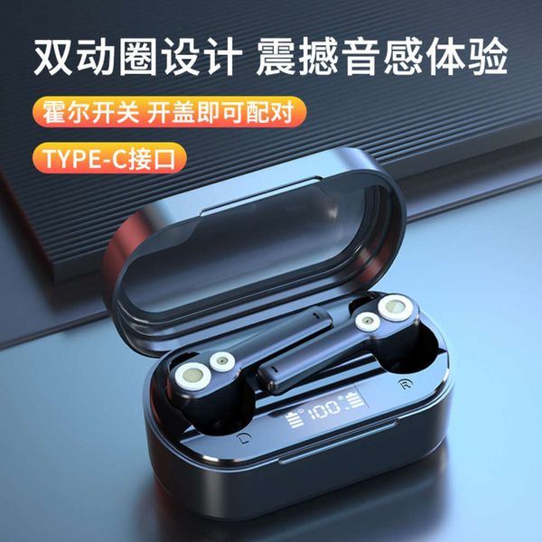 

new d18 dynamic double bass noise reduction wirels sports bluetooth headset
