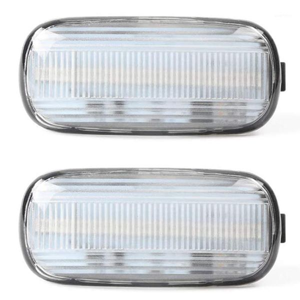 

2pcs clear lens amber led side marker turn signal light for a4 s4 b6 b7 a6 c5 a81