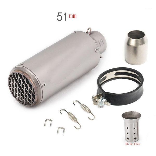 

exhaust pipe universal 51mm motorcycle muffler modified project escape with db killer for k7 k8 z650 r6 gsr600 mt071