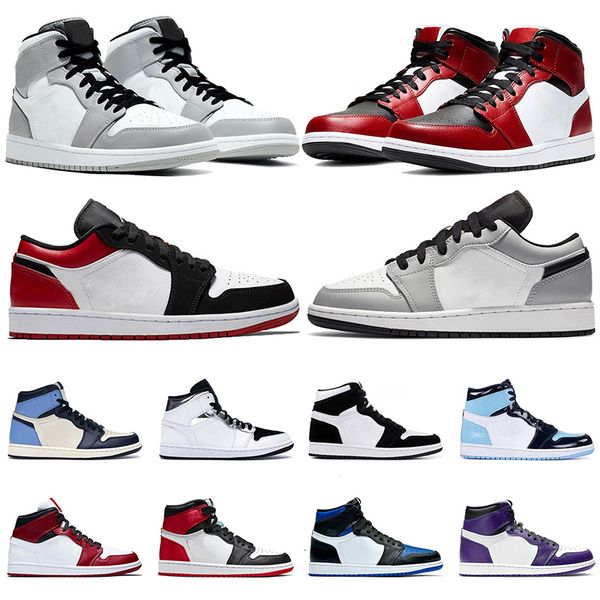 

jumpman 1 1s womens mens basketball shoes satin\r\rhigh og low obsidian unc lucky green outdoor trainers sports sneakers