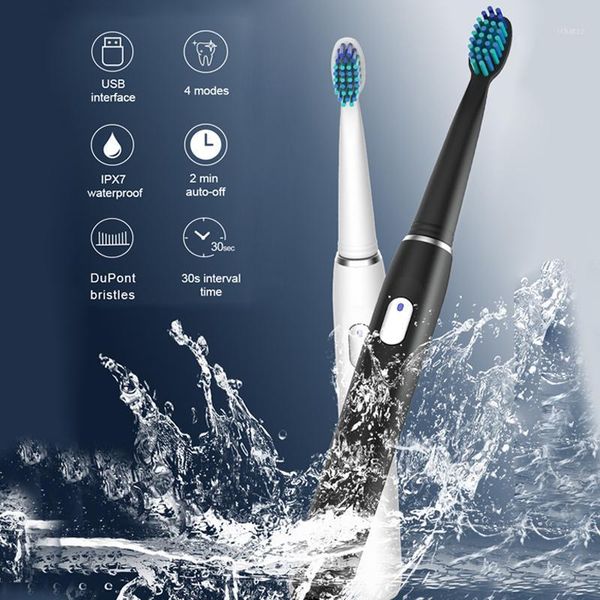 

smart electric toothbrush rechargeable buy one get sonic 4 mode travel with 3 brush head gift1