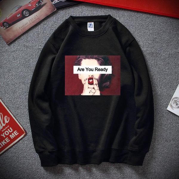 

hoodies men 2020 fashion beauty woman designs printing sweatshirt hip hop streetwear pullover autumn winter fleece hoodies women, Black
