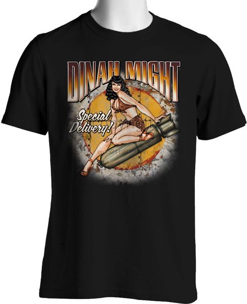 

dinah might retro t shirts ww ii bomber nose art classic pinup girl s - 6xl tall sport hooded sweatshirt hoodie