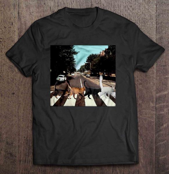 

men t shirt cats crossing abbey road women t-shirt sport hooded sweatshirt hoodie