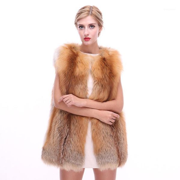 

luxury autumn winter women's genuine real whole skin fur vest lady slim waistcoat gilet plus size vf70471, Black