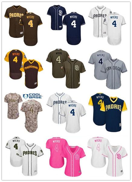 

custom san diego padre leave name number 4 wil myers baseball jersey men women youth jerseys, Blue;black