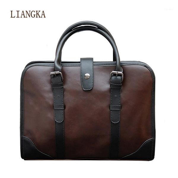 

briefcases computer bag sac a main male handbags side for men 2021 leather lapbriefcase business formal handbag1