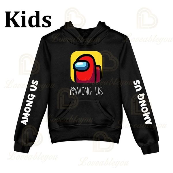 

selling hoodie kids size boys girls long sleeve hooded sweatshirts children's hoodies street style games harajuku clothes, Black