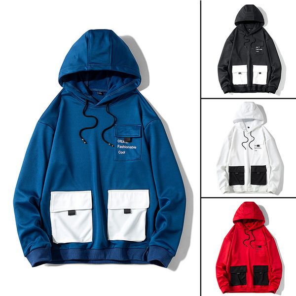 

long new sweatshirt 2020 men's sportswear plus-size hip-hop hoodie minimalist fashion casual sleeve inblp