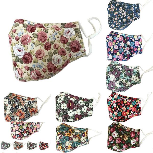 

designer mask fashion black reusable face women anti-fog and dust pm2.5 printing masks with filter 4 n0jpc