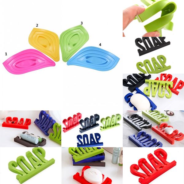 

dish hollow letter holder shape design non residue with water soap shelf sponge debris storage 5 n5qpl