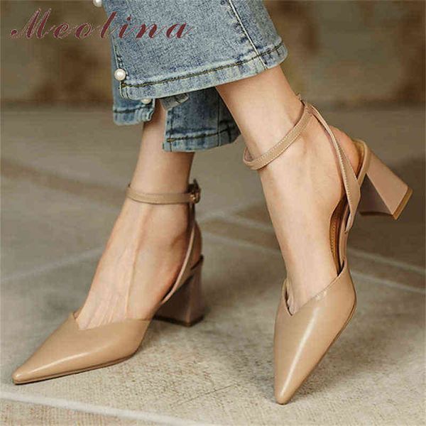 

women's leather shoes ankle straps fashion buckle and high heels springs apricots 2 9, Black