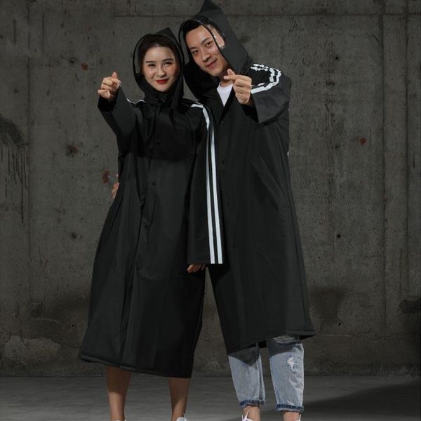 

2019 the new men women long eva thick rainwear universal rain coat waterproof poncho hiking tour raincoat hooded bbylcr