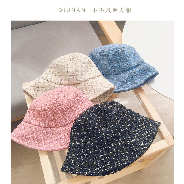 

autumn 2020 new baby girls princess hats fashion kids plaid bucket hat sunshade children fall checkered casual sun shade s823, Yellow