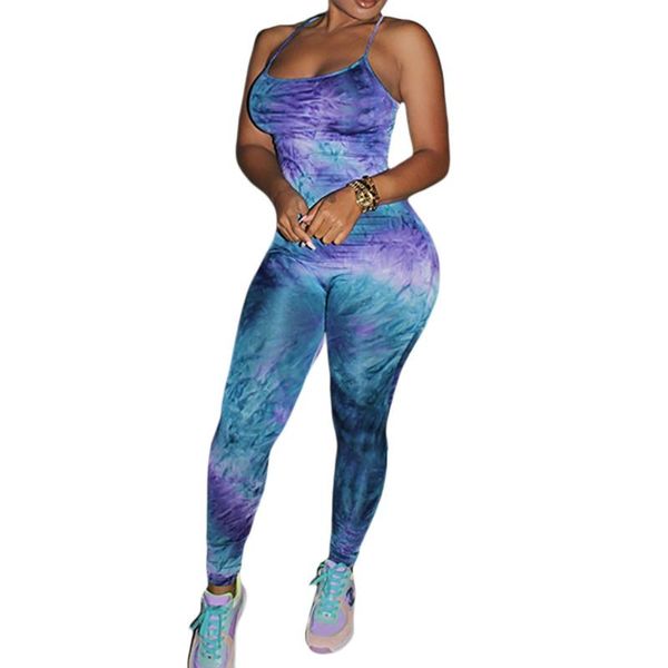 

women's jumpsuits & rompers summer ladies printing jumpsuit, women personalized backless high waist sleeveless bodysuit suspender trous, Black;white