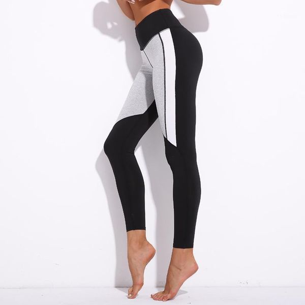 

yoga outfits vvues leggings pants women fitness push up tight sportwear gym training sports running patchwork elastic trousers drop ship1, White;red