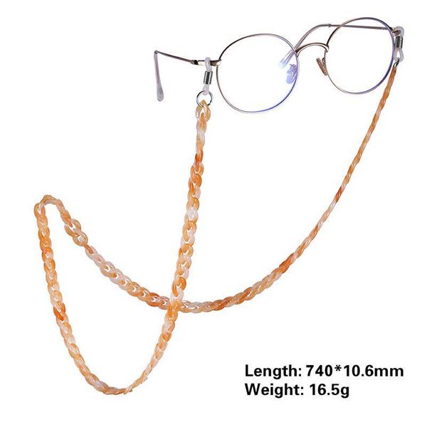 

2020 candy color leopard glasses chains straps sunglasses necklace for women fashion chic simple glasses accessories h bbyfwk