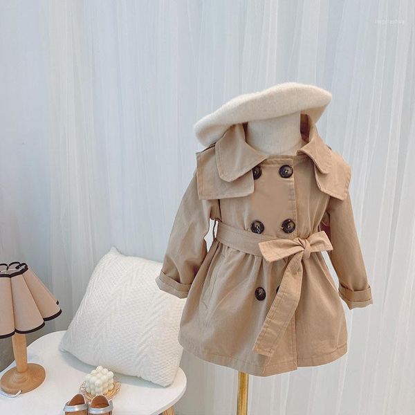 

2020 spring autumn baby girl jackets kids fashion solid windbreaker for girls children outwear toddler trench coat1, Blue;gray
