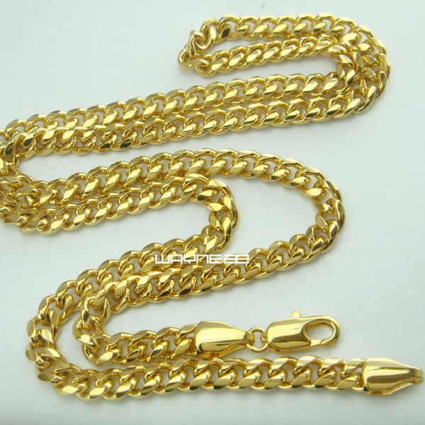 

18k gold filled thin curb link chain necklace jewelry 45cm length n291, Silver