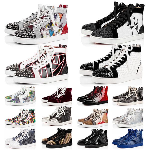 

with box red bottoms luxurys designers platform sneakers mens womens casual shoes tripler black white trainers étoile vintage bottom boots