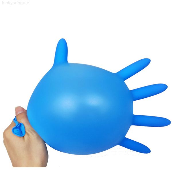 

factory4i5nuniversal nitrile gloves disposable household blue garden cleaning 9 inch glove