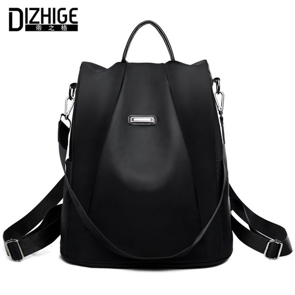 

dizhige brand anti-theft oxford female designer school bags for teenager girls waterproof travel backpack women bagpack y201224