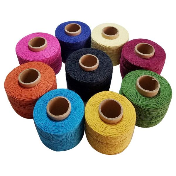 

colourful 100% linen thread 120m/roll twine cords for sewing knitting embroidery crochet accessory diy, Black;white