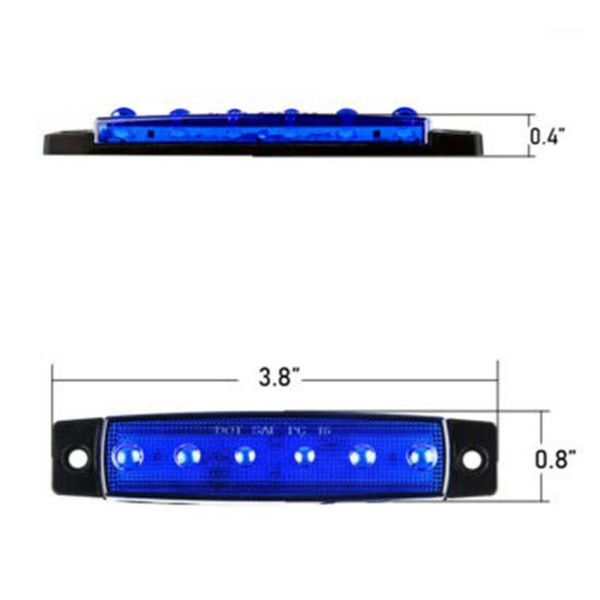 

utv rock light boat abs 7 x 2 x 1cm blue pickup 8 pods dc 12v-24v ip651