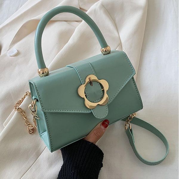 

retro tote bags for women 2020 luxury pu leather handbags fashion elegant messenger shoulder bag female small square bag purse