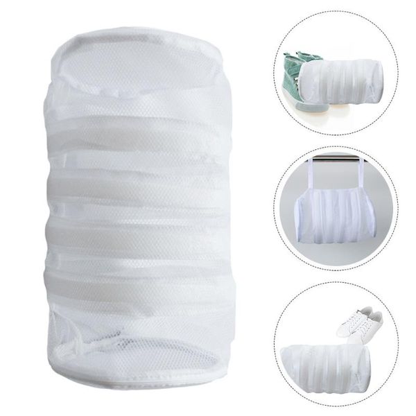 

1pc shoes washing laundry bag mesh machine washing bag zippered mesh