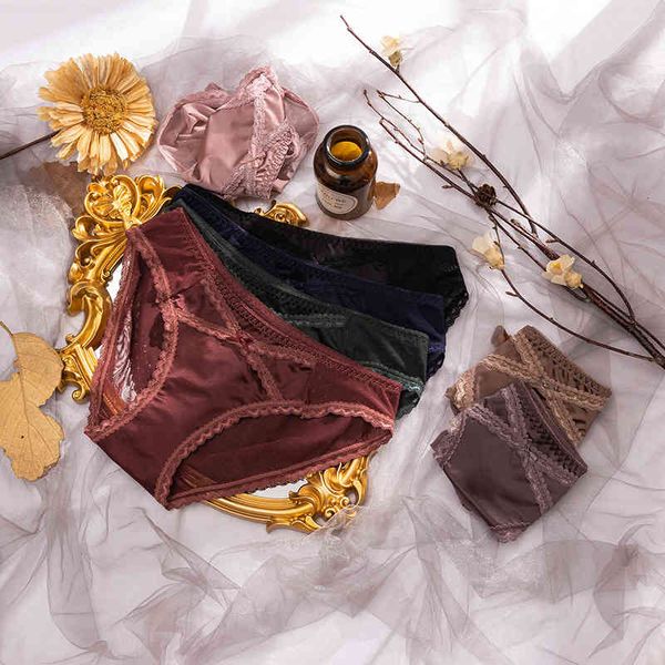

designer panties lace underwear women's breathable mesh lovely girl's triangle, Black;white