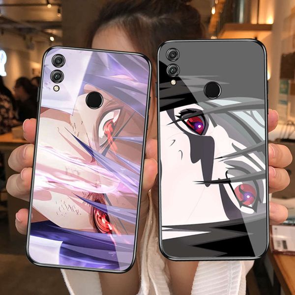

bgrfsuitable for huawei v20 v9 v10 7x silicone protective case glory 9i 10 youth version / note10 frosted tempered glass mirror mobileswza