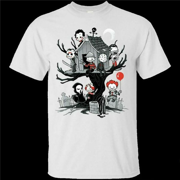 

horror park футболка halloween horror майкл майерс джейсон freddy он чаки рубашка одежда повседневная tee shirt спорта толстовка с капюшоном