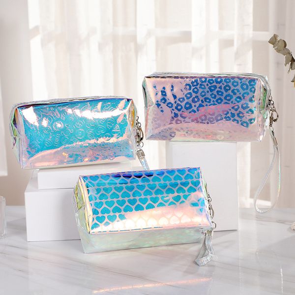 

2021 cosmetic bag women makeup case tpu transparent beauty organizer pouch female jelly bag lady make up pouch