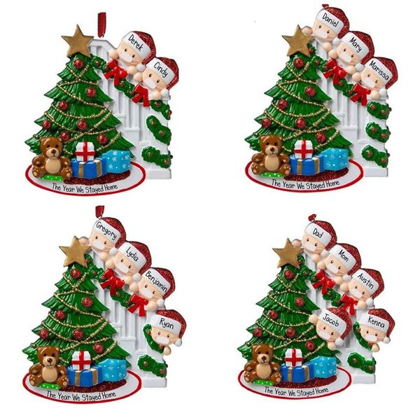 

quarantine birthday greetings ornament christmas diy party 2020 pandemic hand writing decorations 3 styles deer tree sanhorepyzg