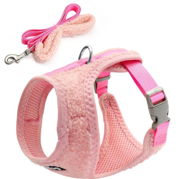 

soft pet dog harness and leash set nylon breathable dog harness vest lead leash for small medium large dogs french bull sqcpip