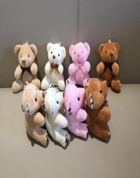

1piece color random 9cm bears plush stuffed animal toys key chain pendant plush toys wedding bouquet plush bear toy wmtwiz
