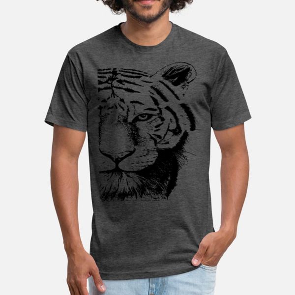 

тигр голову прохладной портрет t shirt высокое качество печати летний костюм толстовка толстовка