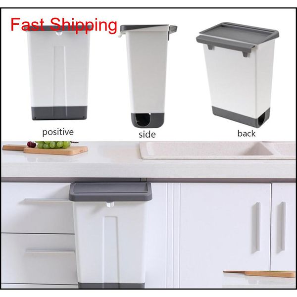 

kitchen trash can plastic wall mounted trash bin waste recycle compost bin garbage bag holder waste container bath qylnys my_home2010