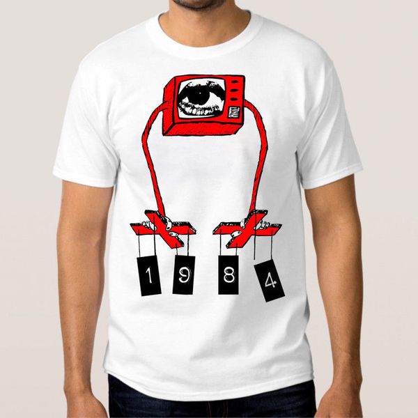 

george orwell - 1984 t-shirt men's new cotton tee sport hooded sweatshirt hoodie