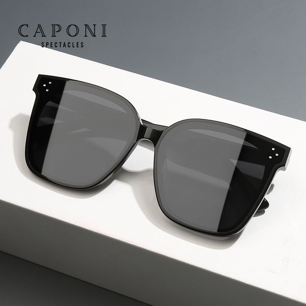 

caponi brand designer men's sun glasses gentle 2020 new fashion sunglasse nylon lens her black shades for women gm2020, White;black