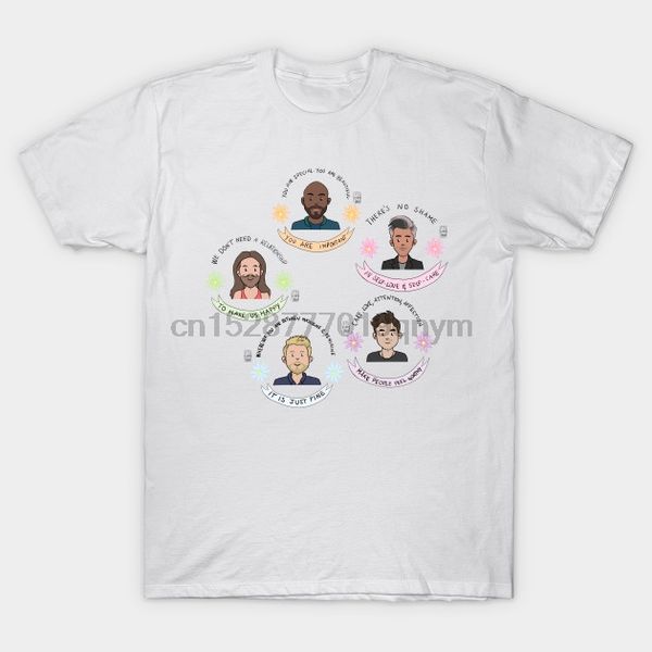 

men tshirt fab five confidence positivity boost queer eye t shirt printed t-shirt tees sport hooded sweatshirt hoodie