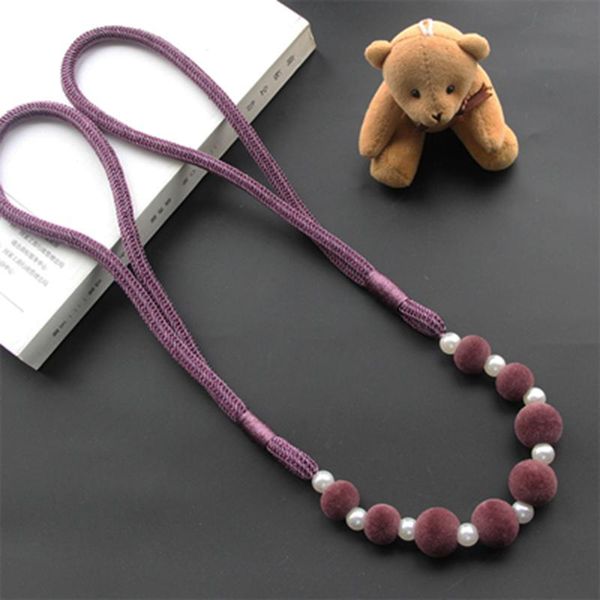 

1pc pompom rope clips curtain tieback buckle strap window drape holdbacks home decorative elegant living room accessories h bbymxq