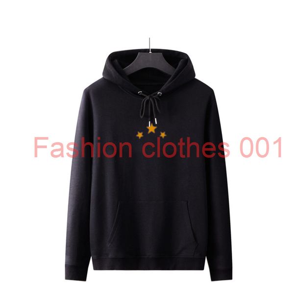 

fashion vintage men hoodie mens womens autumn winter long sleeve comfortable polo sweatshirt 20ss stars flag printed pullover hoodies coat, Black