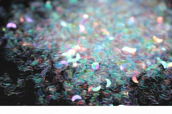 

радужные голографические ab ногтей блестки хлопья moon diy nail glitter pigment украшения акриловые смолы art decor, Silver;gold